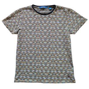 Scotch And Soda Tribal Styled Short Sleeve Cotton T Shirt